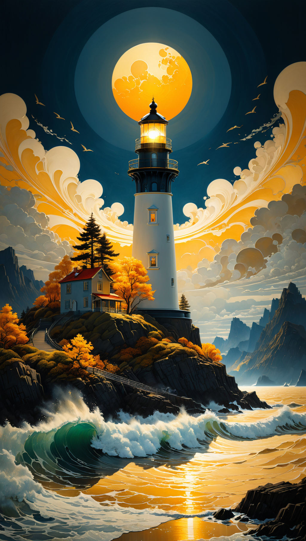 01325-3493321593-very beautiful insanely detailed image of glowing seascape lighthouse in golden October_. beautiful golden mountains, bright dar.png